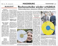 Aus Magdeburger General-Anzeiger 20. Okt. 2010