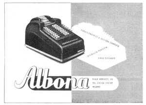 Albona Reklame<br> L'Ufficio Moderno - 1947
