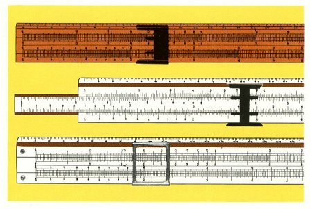die drei ersten Rechenschieber von Aristo aus der Broschüre... <br> 