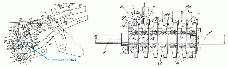 Entwurf eines Befehlsspeicherwerks (Herman Gang, US3458125)