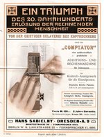 Werbefaltblatt von 1911